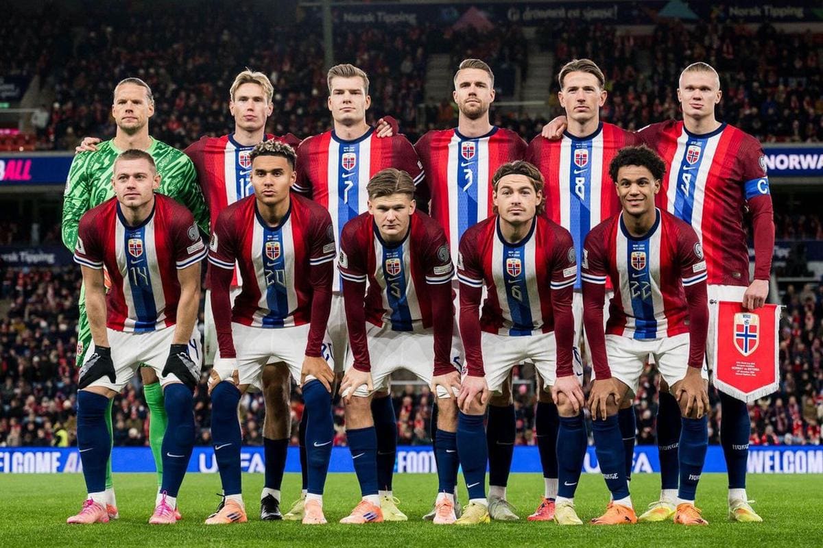 team photo for Noruega